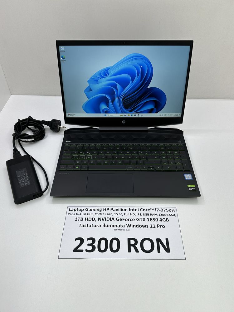 Laptop Gaming HP Intel Core i7-9750H SSD 128GB + HDD 1TB GTX 1650, 4GB