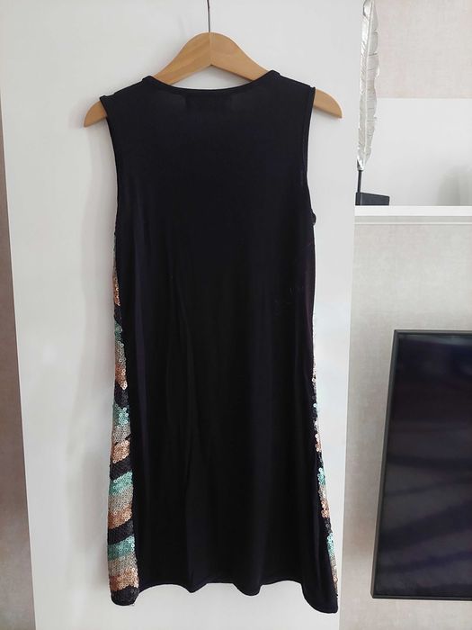 Детска официална лятна рокля с пайети 9-10г. 134-140см