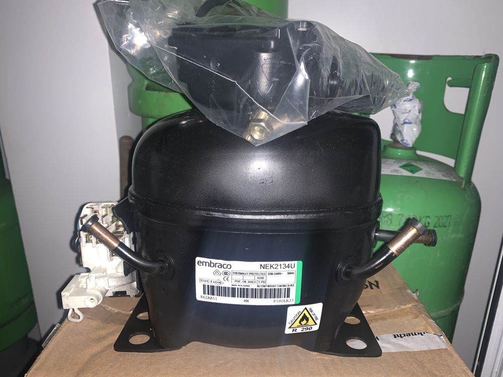 Compresor motor embraco nek2134u freon r290 nou sigilat  toata gama