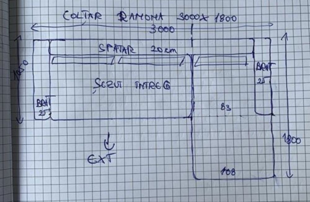 Canapea extensibila tip coltar verde Mafurniture, 3000x1800mm