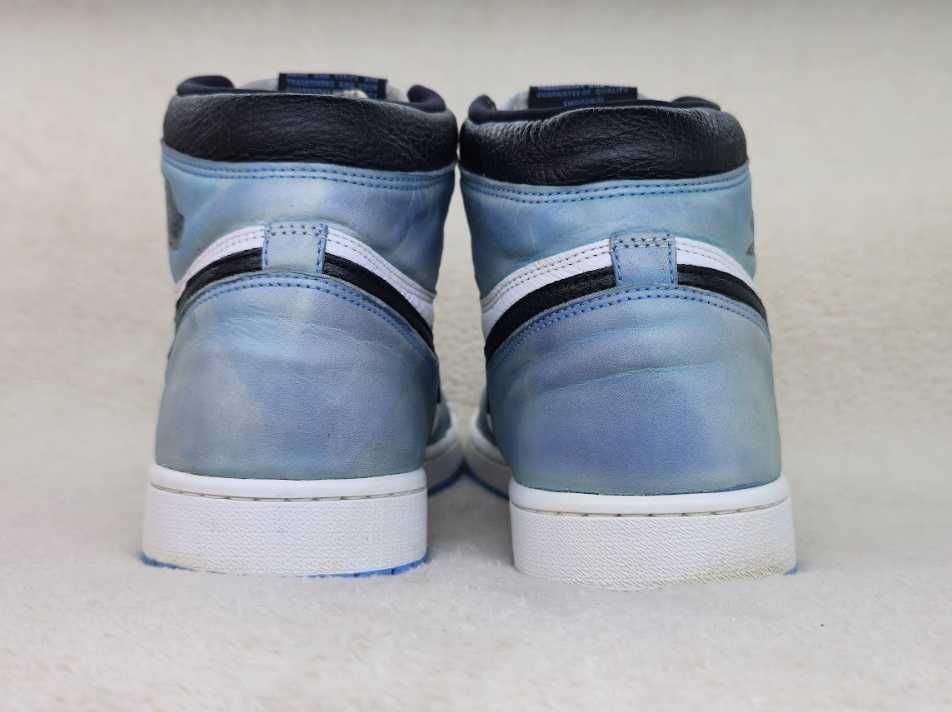 Jordan 1 Retro High OG White-Black-University Blue - mărime 47.5