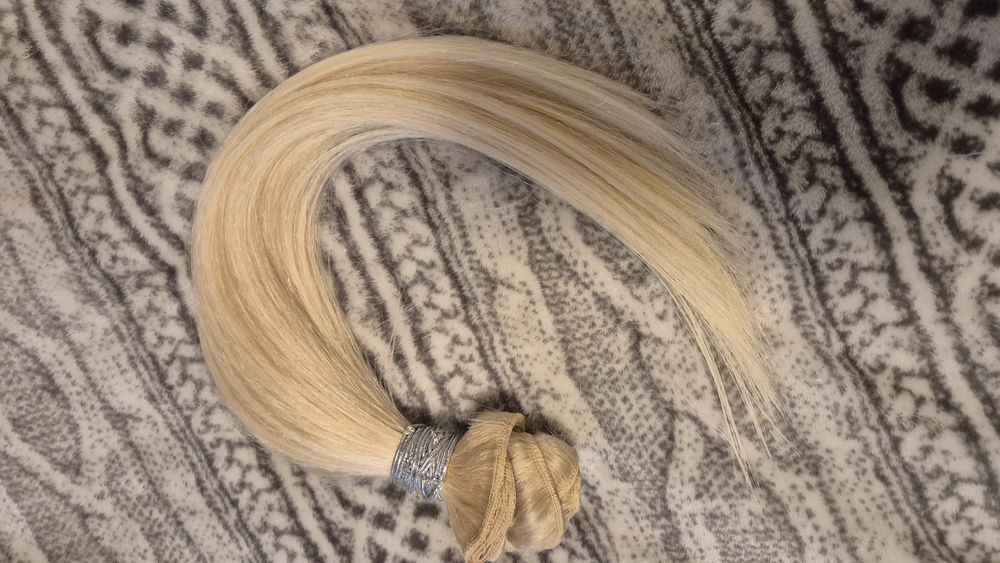 Естествена коса -на треса и на плитка