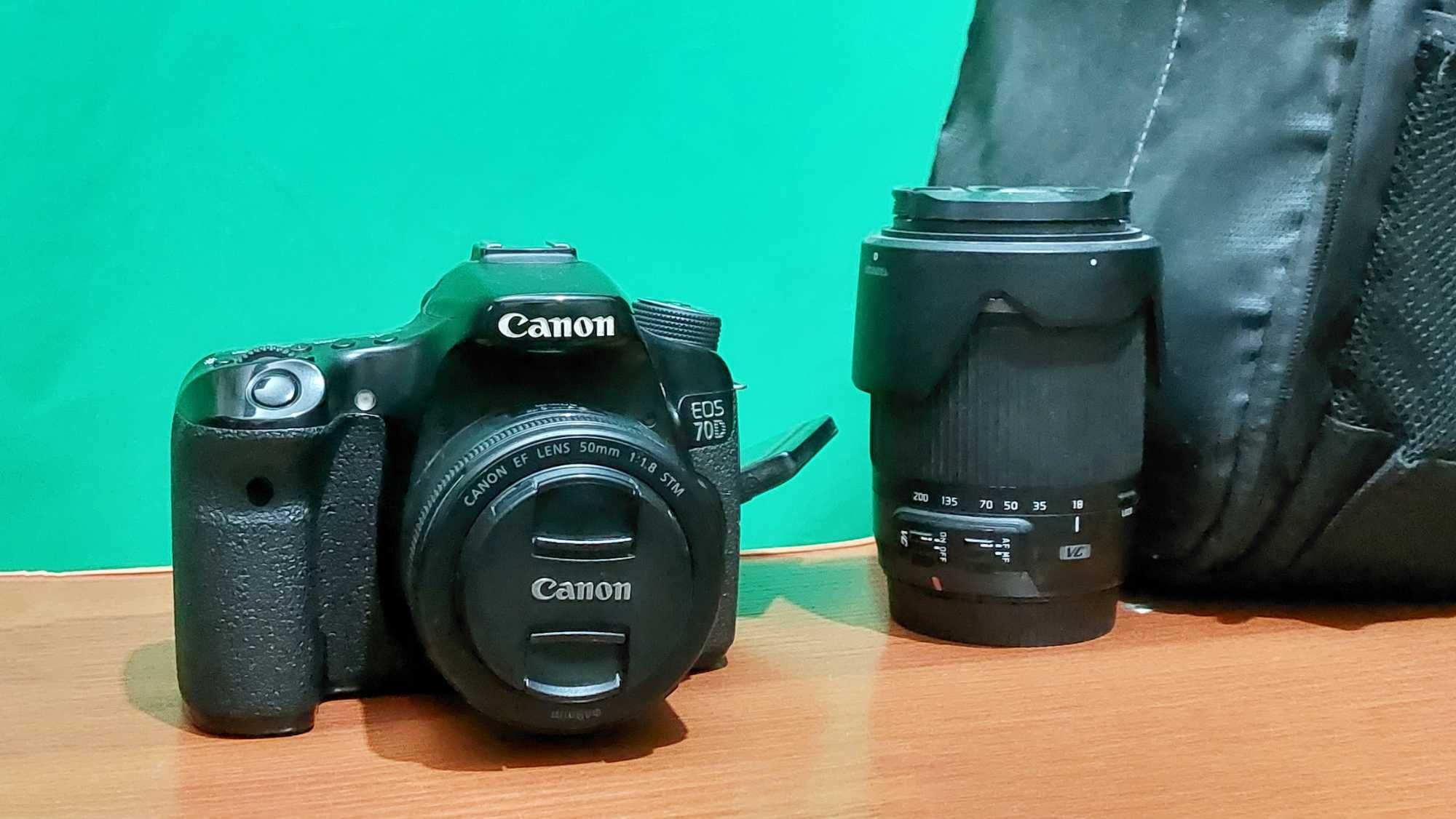 Canon 70 D  2 ta obektiv