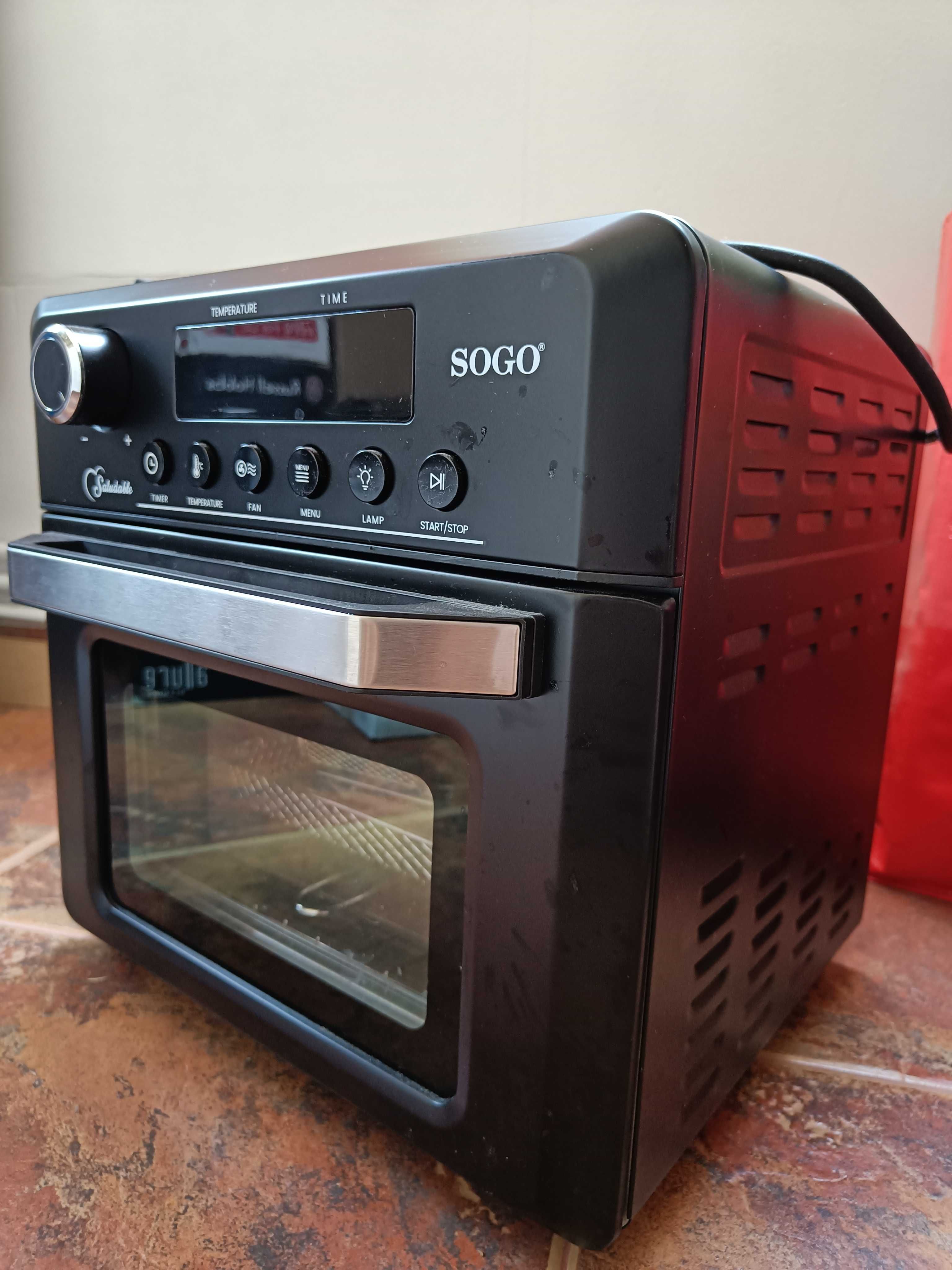 AirFryer 4in1 SOGO 1500W cuptor-friteuza-rotisor-deshidrator 8programe