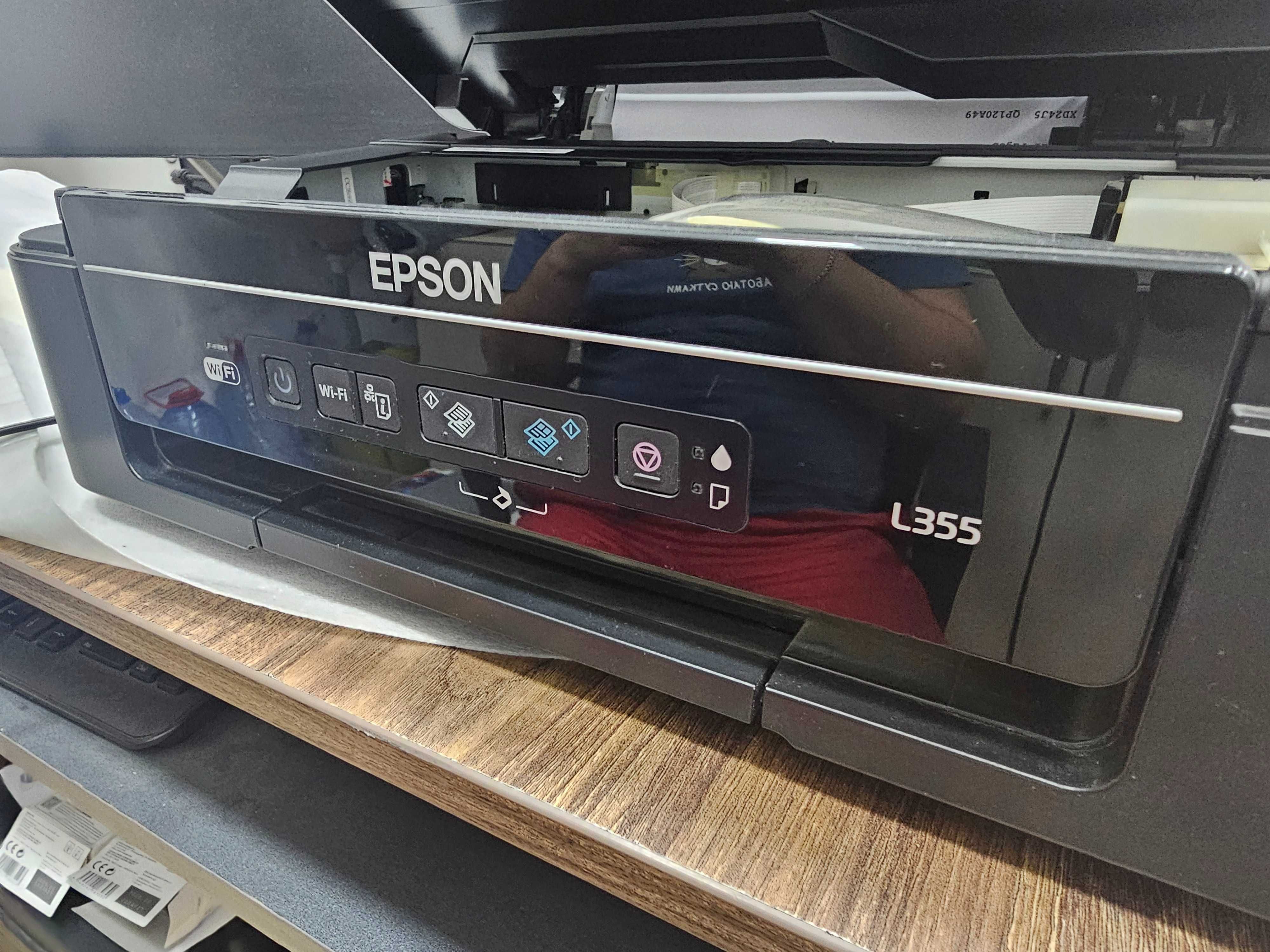 Epson L 355 Rangli 3/1 Printer Skaner Kserx wifi Tiniq Kam ishlagan