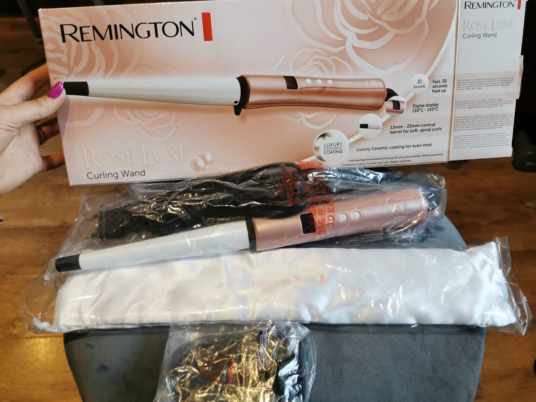 Ondulator remington curling wand Rose luxe