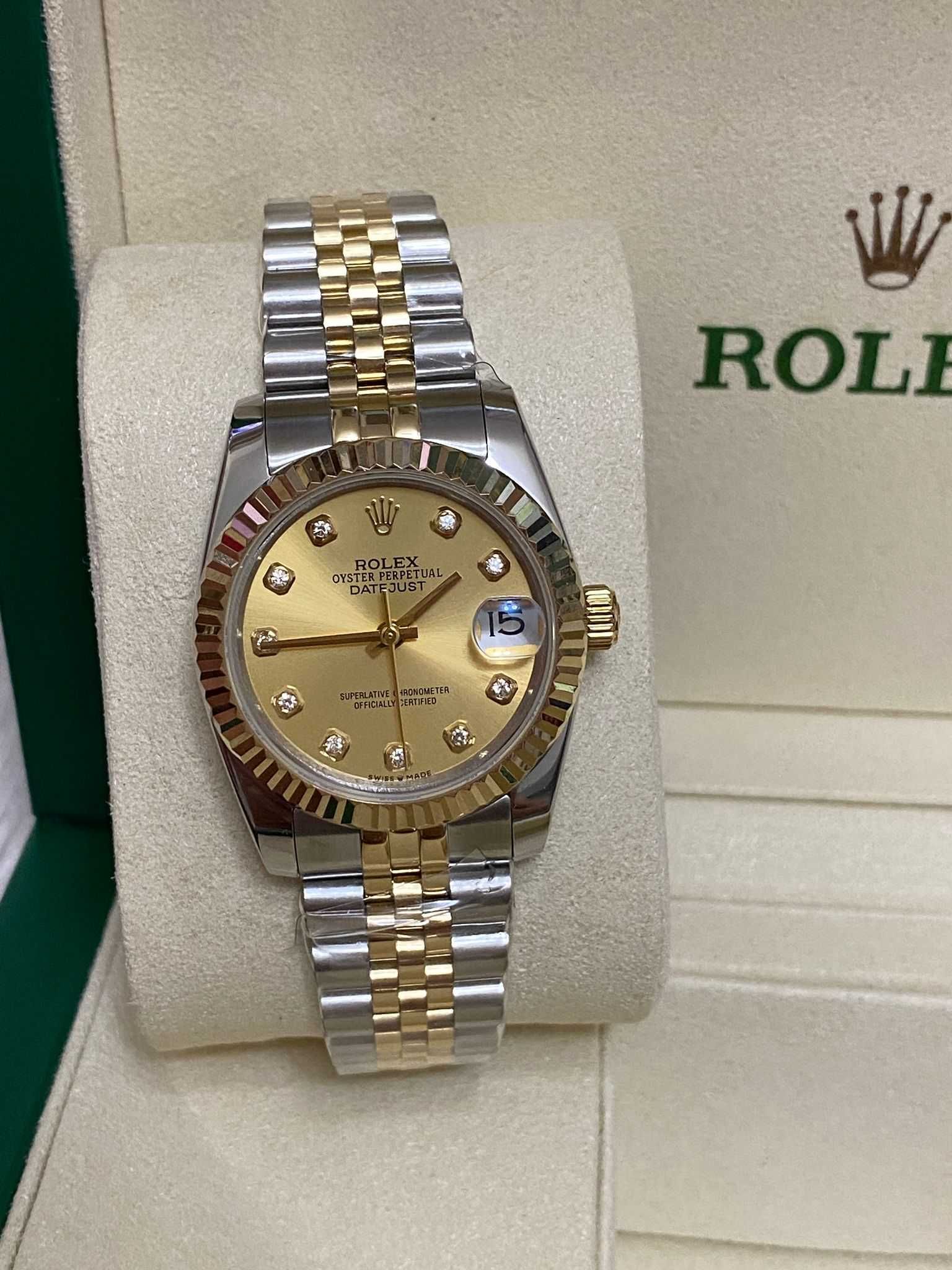 rolex datejust 31mm jubilee bi-color