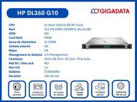 HP DL360 G10 2x Gold 6138 512GB P408i 2x PS Server 6 Luni Garantie