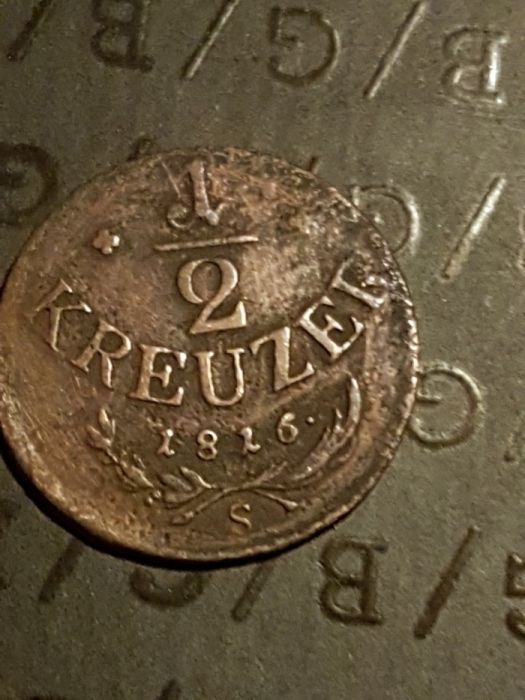 Moneda veche 1/2 kreuzer 1816 S