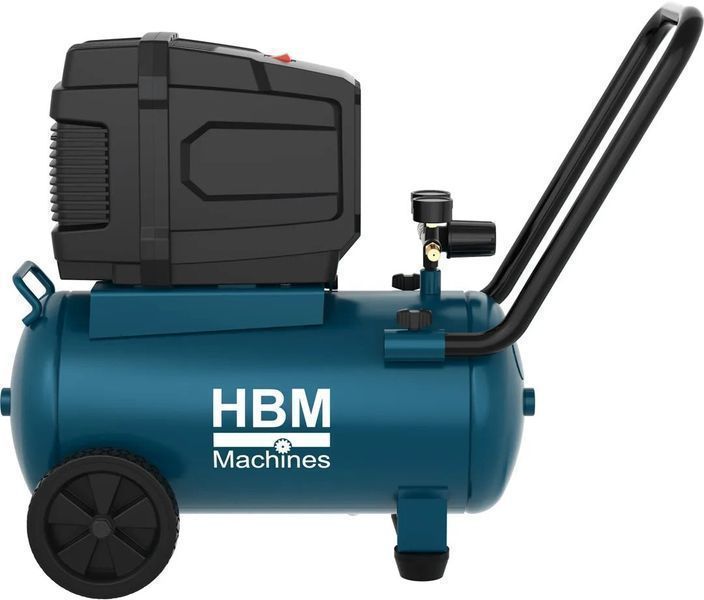 Компресор hbm холандия 24 л без масло, 8-10 бара, 140 л/мин., преносим