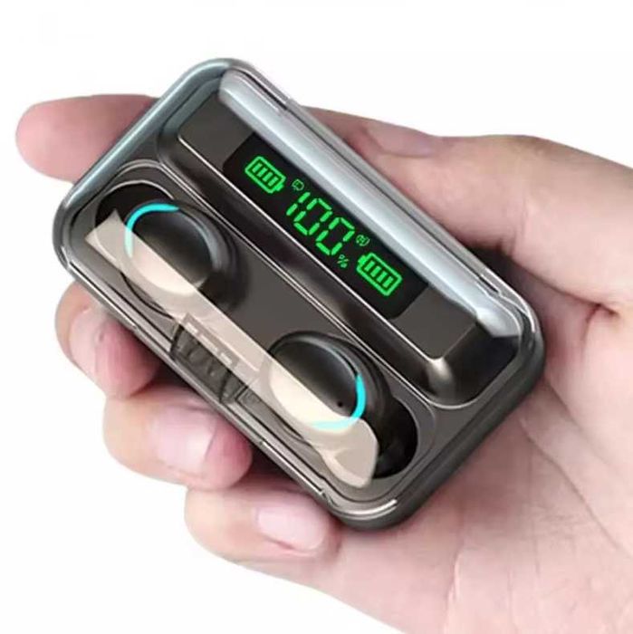 Casti Bluetooth Wireless Stereo, Negre, Rezistente la Apa Waterproof