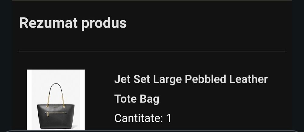 Geanta Michael Kors noua Jet Set Large Pebbled Leather