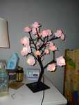 Lampa de veghe LED tip bonsai cu flori trandafir - Transport Gratuit