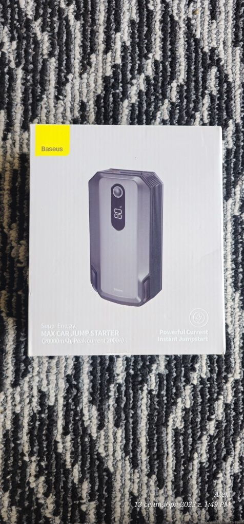 Baseus Super Energy Max Car Jump Starter 20000mAh.