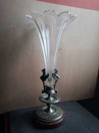 vaza baccarat cornet bronz cristal marmura