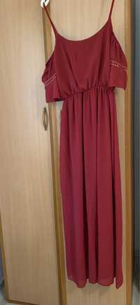 Rochie roșie lungă