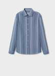 Cămașă slim fit cu dungi - MANGO - Nou cu eticheta