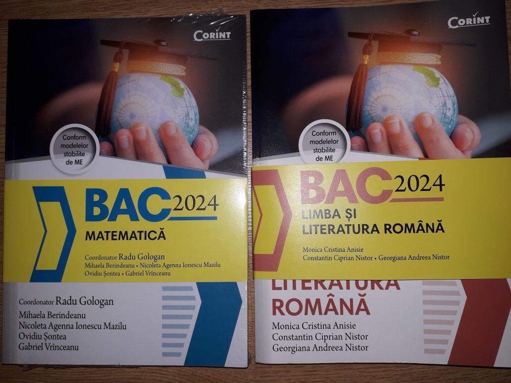 Matematica si lb romana pt bac