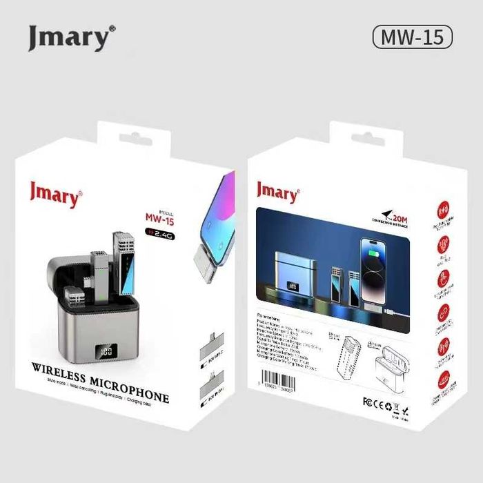 Jmary MW-15 Jmary MW-16  Микрофон петличка Type-C, Lightning