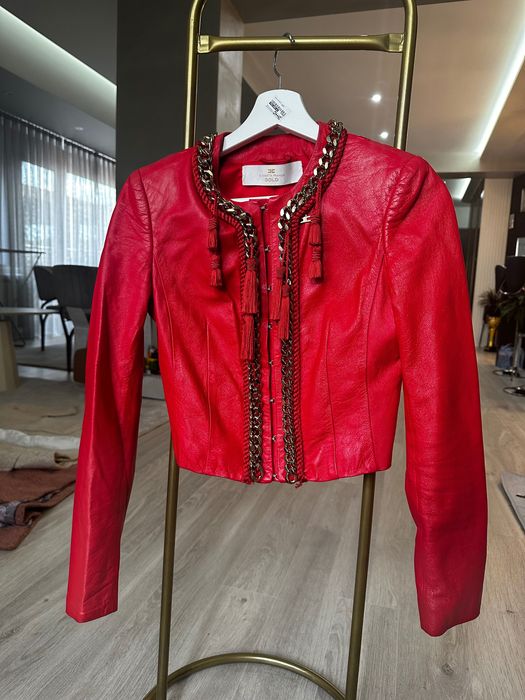 Кожено яке Elisabetta Franchi като ново