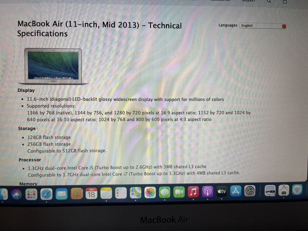 Macbook air 11 mid 2013