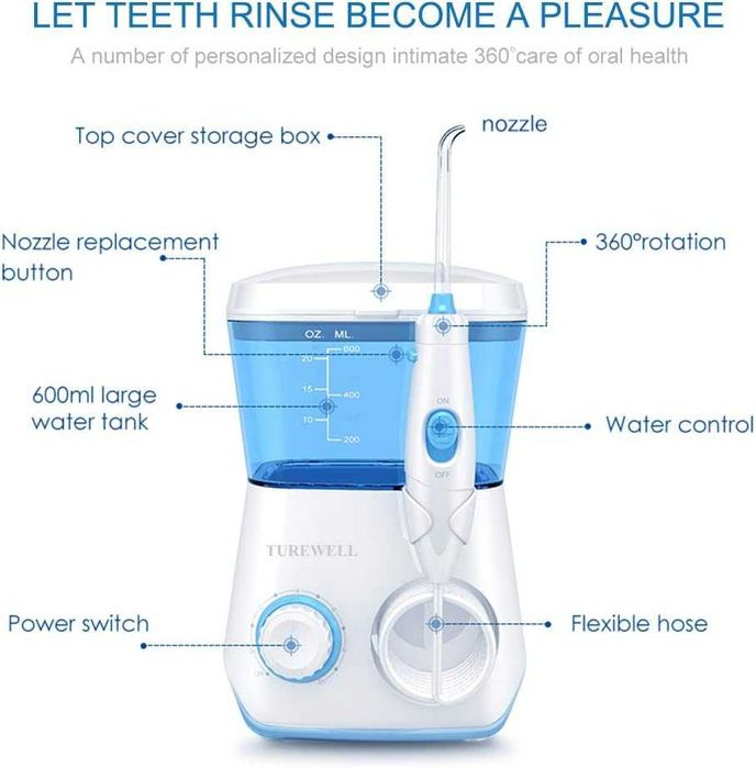 Зъбен душ/ Иригатор за устна кухина TUREWELL