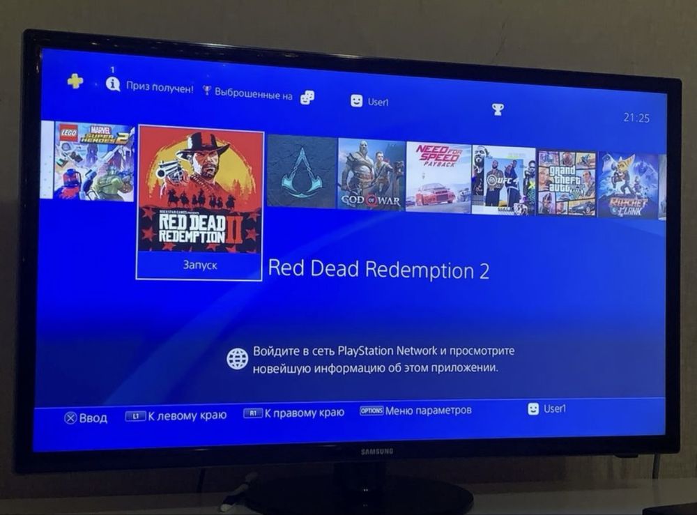 PS 4 slim 1tb два геймпада