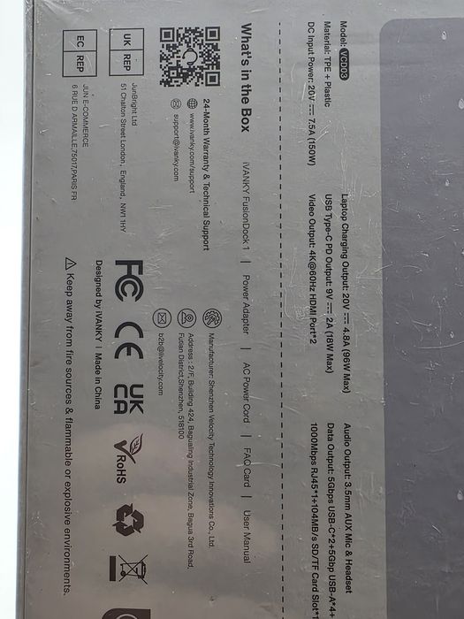 iVANKY FusionDock 12-în-2 Stație de andocare MacBook USB C, SIGILAT