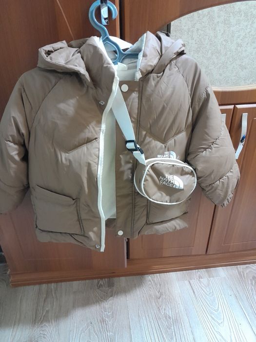 Куртка с мехом  цвет коричневый