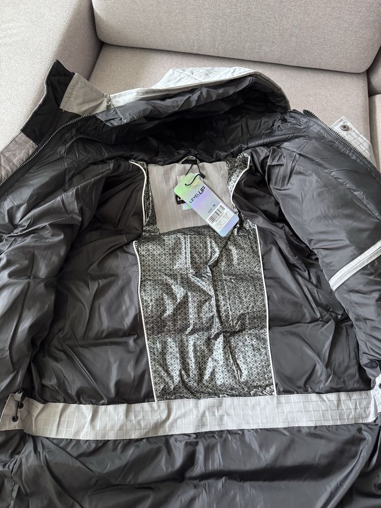 Зимно яке Ombre Outdoor long men's parka jacket - gray V2