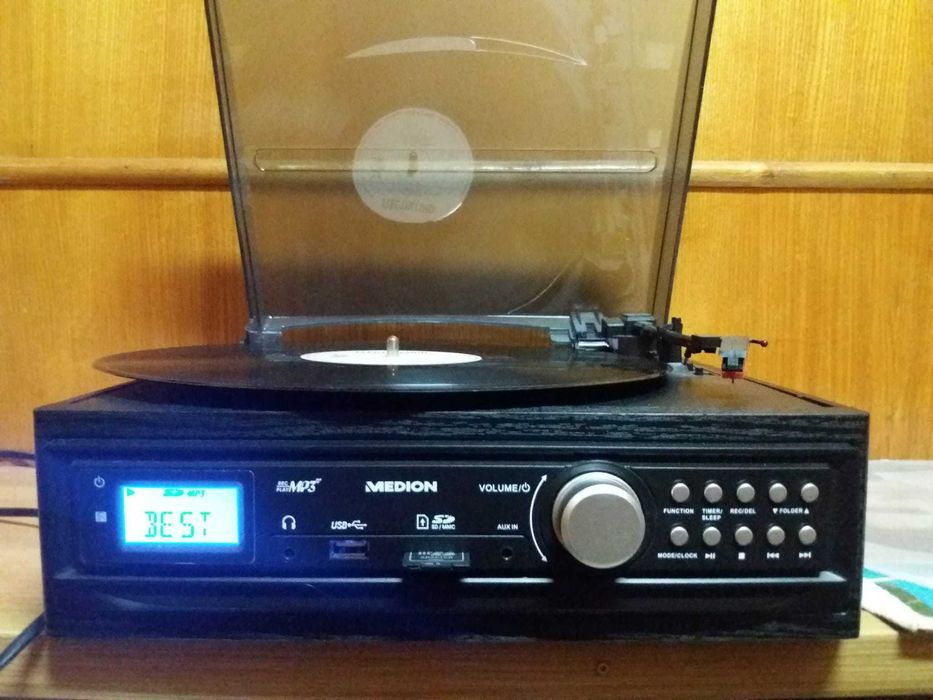 Pick-up cu discuri vinyl vechi, doza magnetica rezerva