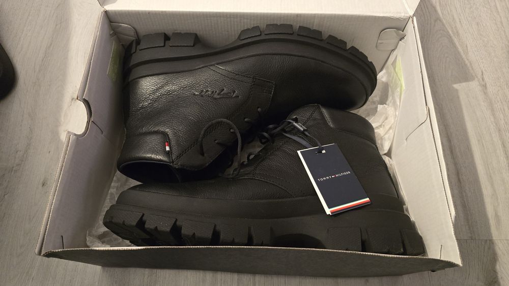 Ghete piele Tommy Hilfinger