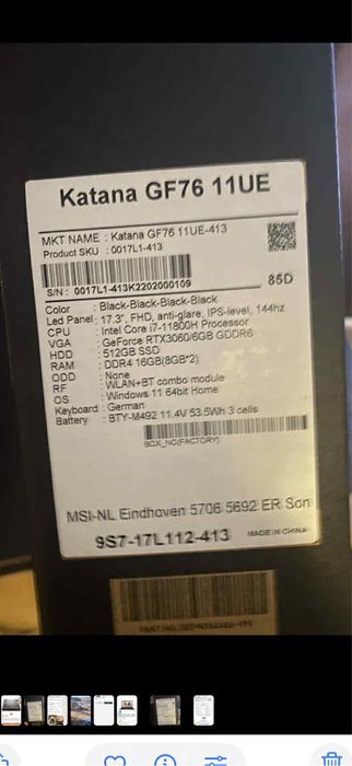 Laptop gaming Msi
