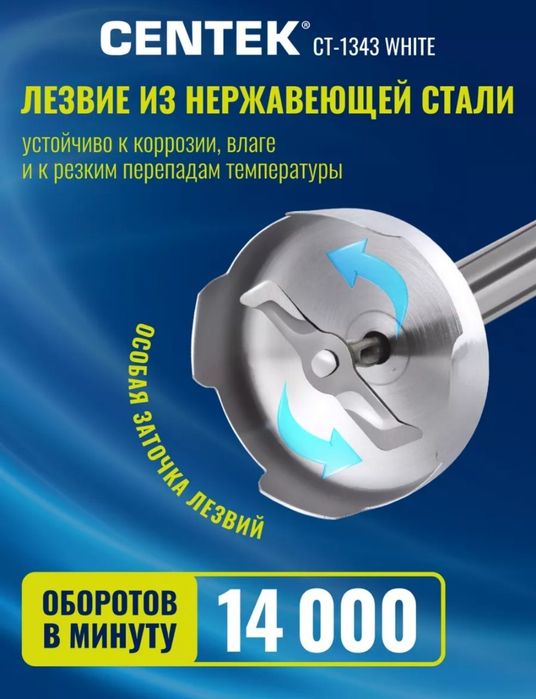 Блендер погружной Centek CT-1343