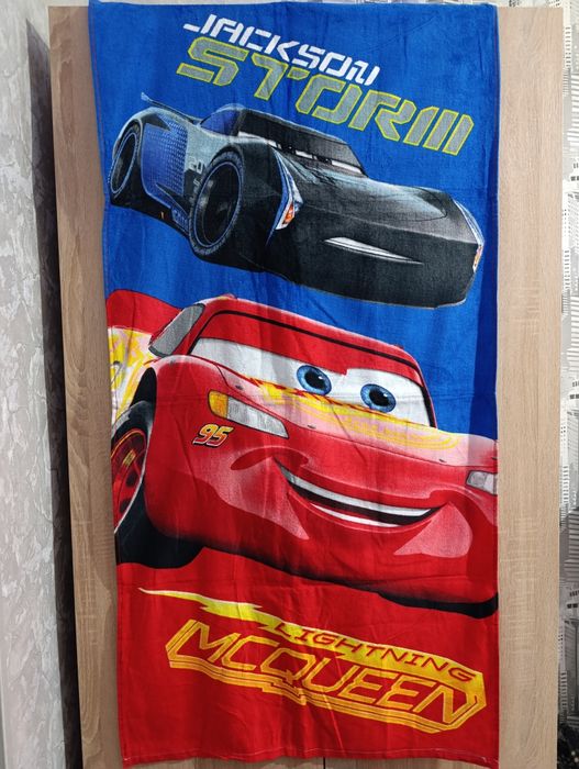 Полотенце Тачки машинки и другие 70*140 Новые махровые