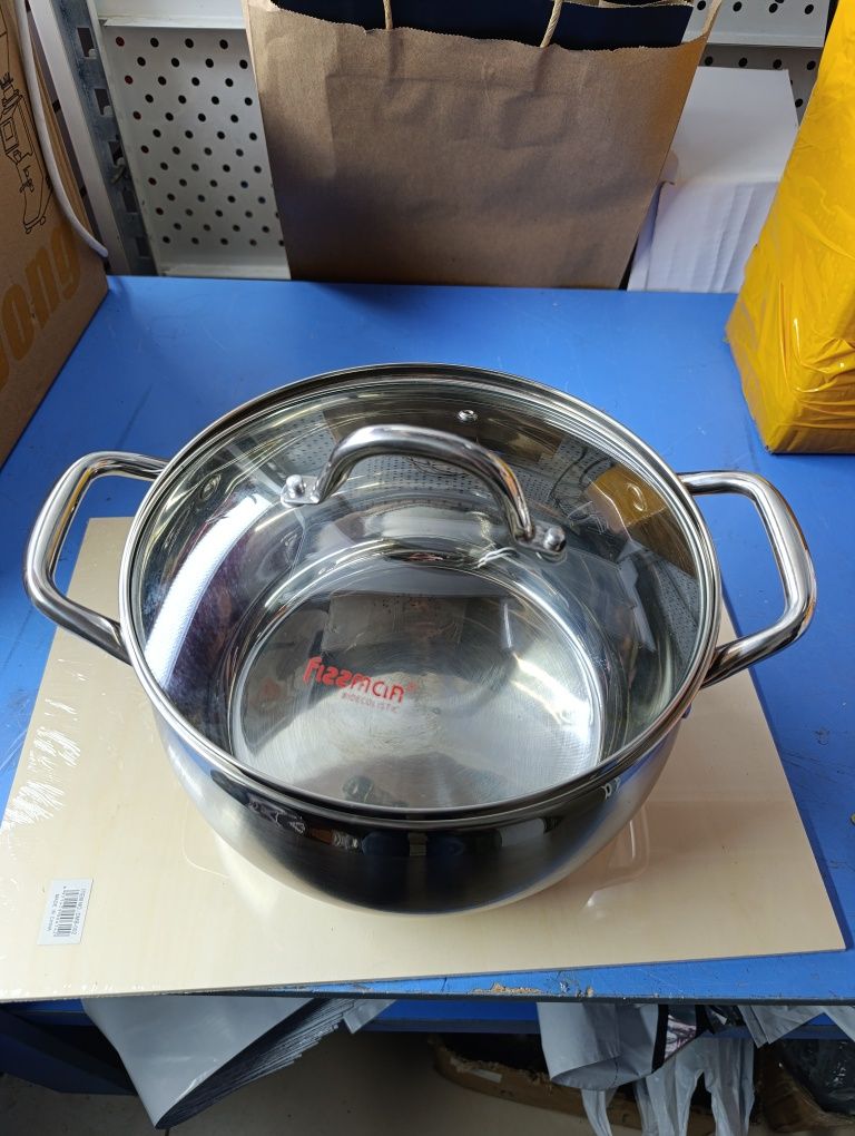 Кастрюля Fissman 6,5 л с крышкой