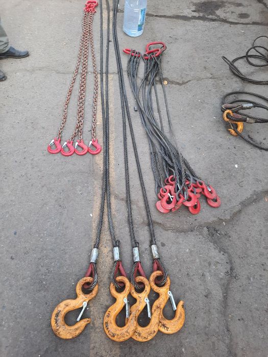 Стропы разной длинны и тоннажа