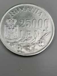 Moneda argint 25000 lei 1946.