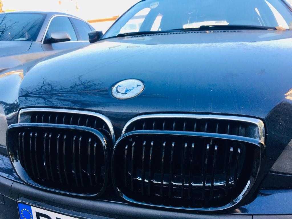 Grile Duble Negru Glossy 3er E46 Facelift