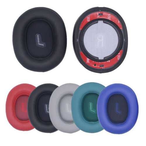 Set 2 bureti pentru casti JBL E55BT, Spuma cu memorie, Piele ecologica