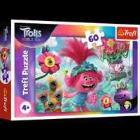 Puzzle copii 60 piese - Troli cantand de fericire ideal cadou