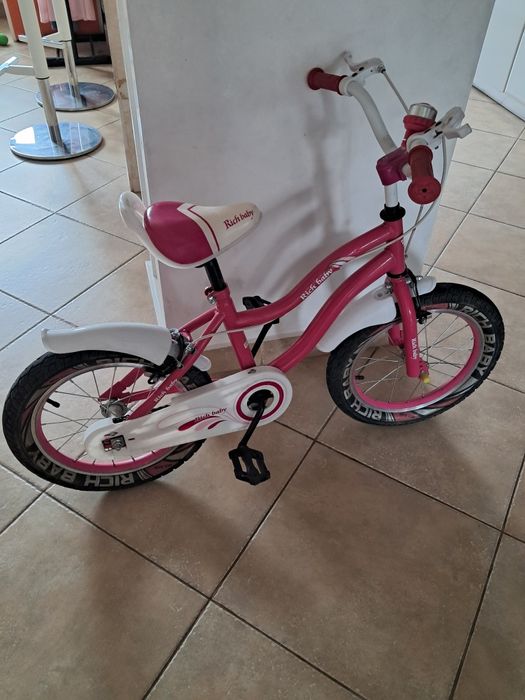 Bicicletă copii Rich Baby 4/6 ani Kids BMX Princess JSX1604 roti 16"