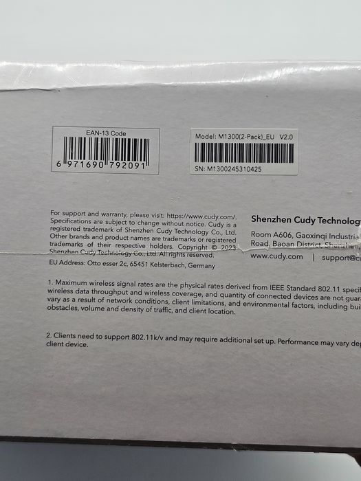 Sistem Wireless Mesh Gigabit CUDY M1300 AC1200, Wi-Fi 5, Dual-Band 300