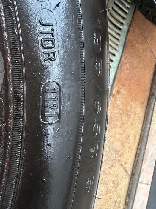 Vând set roti iarna 195/65/15 cu Jante otel  5x112 pe 15"