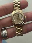 Rolex Datejust Aur masiv - Diamante - bratara f buna - ceas cutie