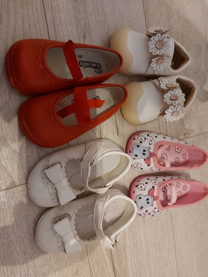 Pantofi fetite lot roz rosii albi 15 16 17