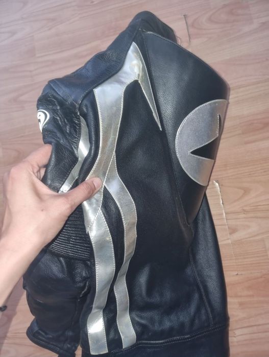Geaca moto Ross piele protectii, cocoasa, marime L