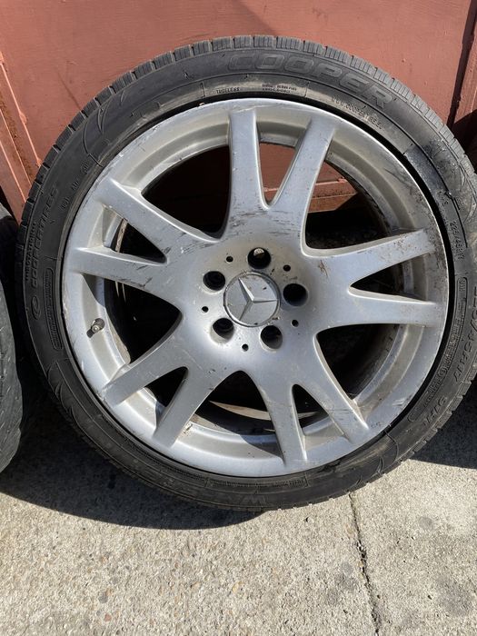 Jante aliaj Mercedes R17 + cauciucuri 5 x 112