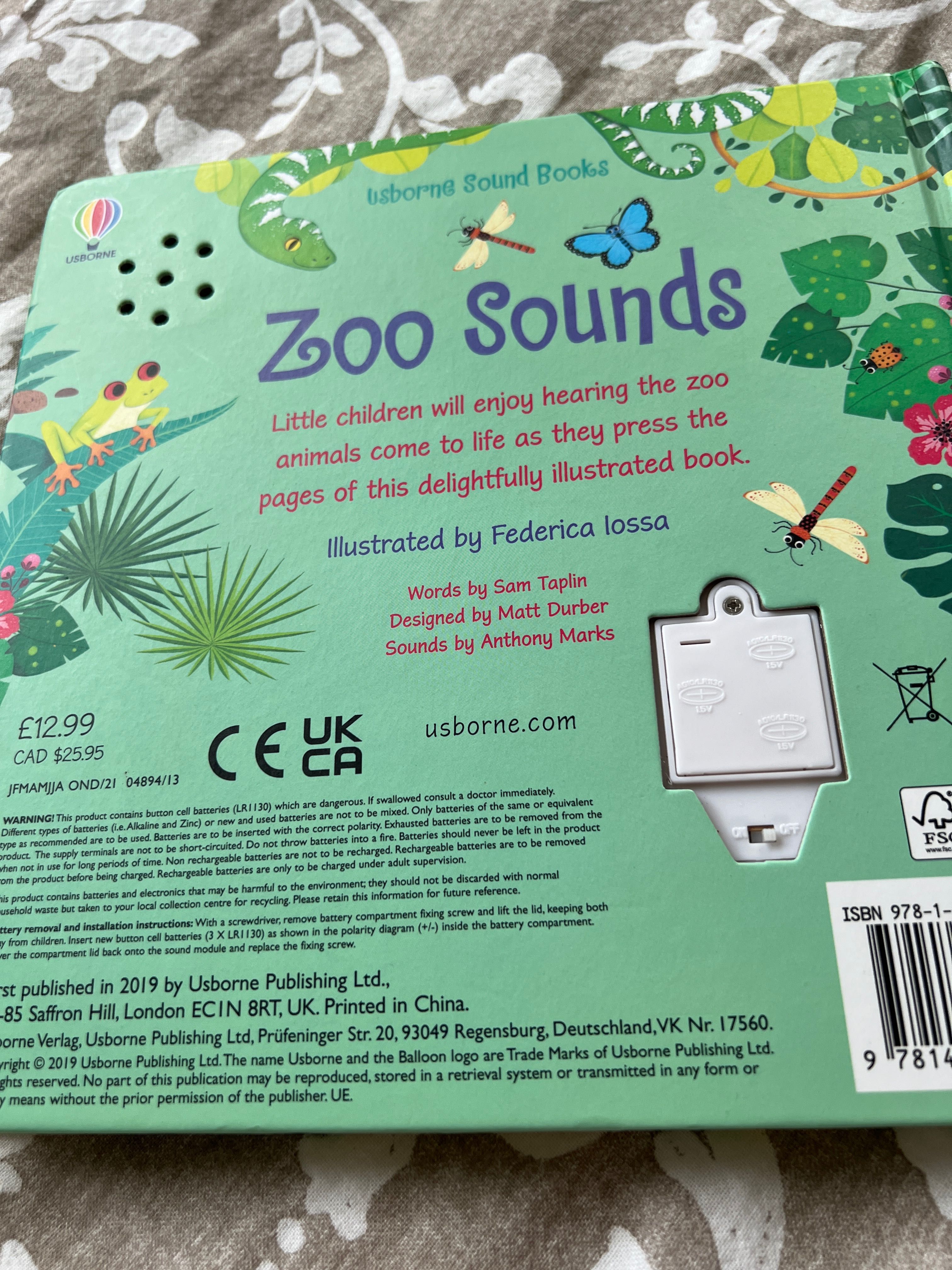 Carte ZOO sounds, Usborne