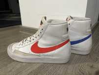 Nike Blazer Red and Blue Swoosh